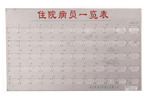 不銹鋼病員一覽表C101、C103